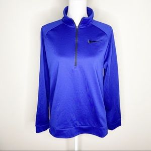 NIKE dri fit fleece quarter zip pullover